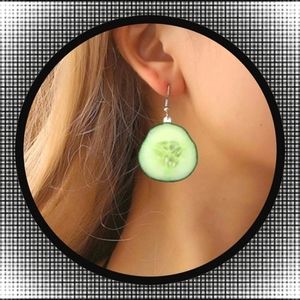 Women's Cucumber Drop Dangle Earrings